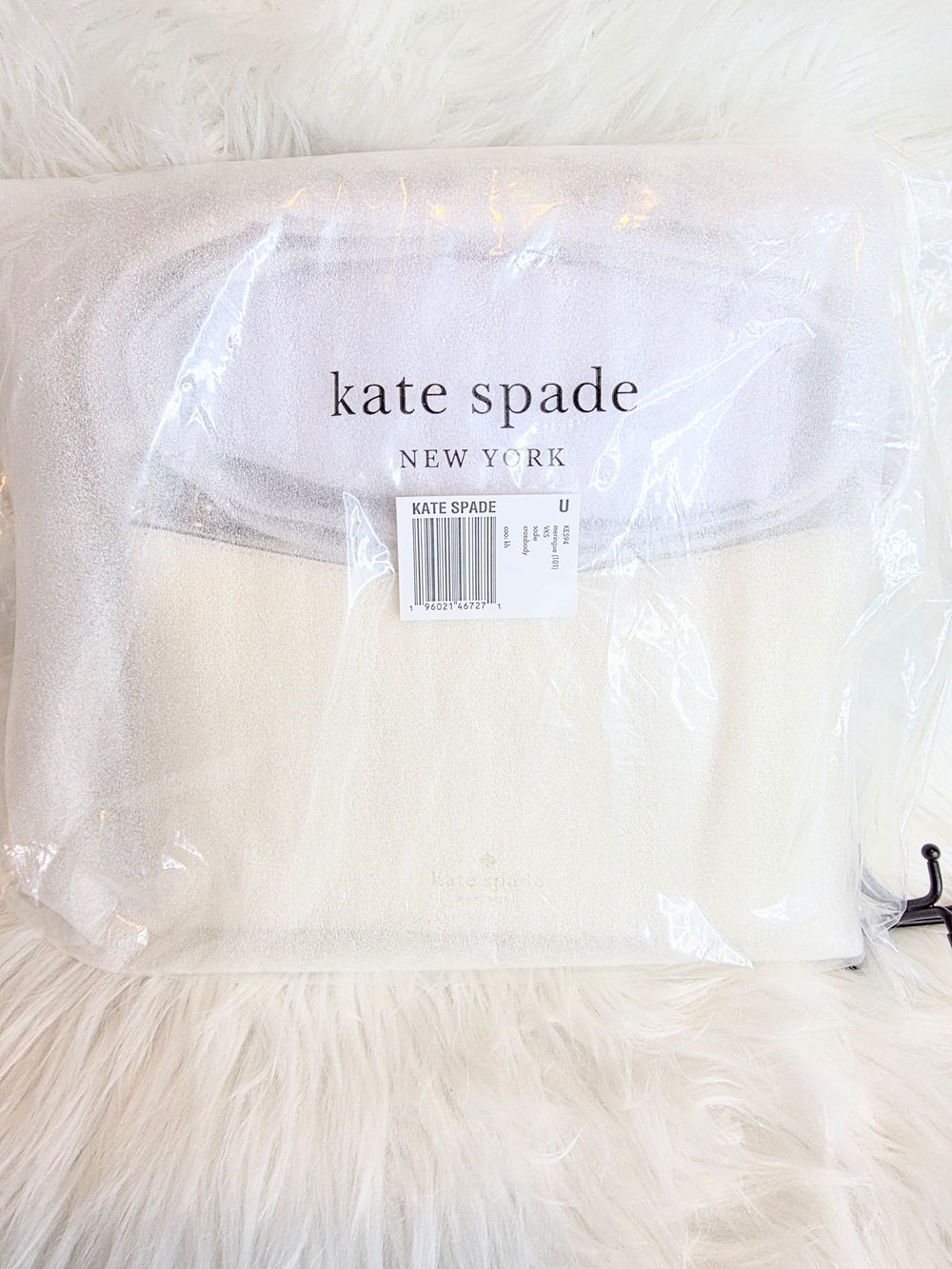 Kate Spade New York Sadie Meringe/Cream Crossbody Bag Adjustable Strap NWT $259